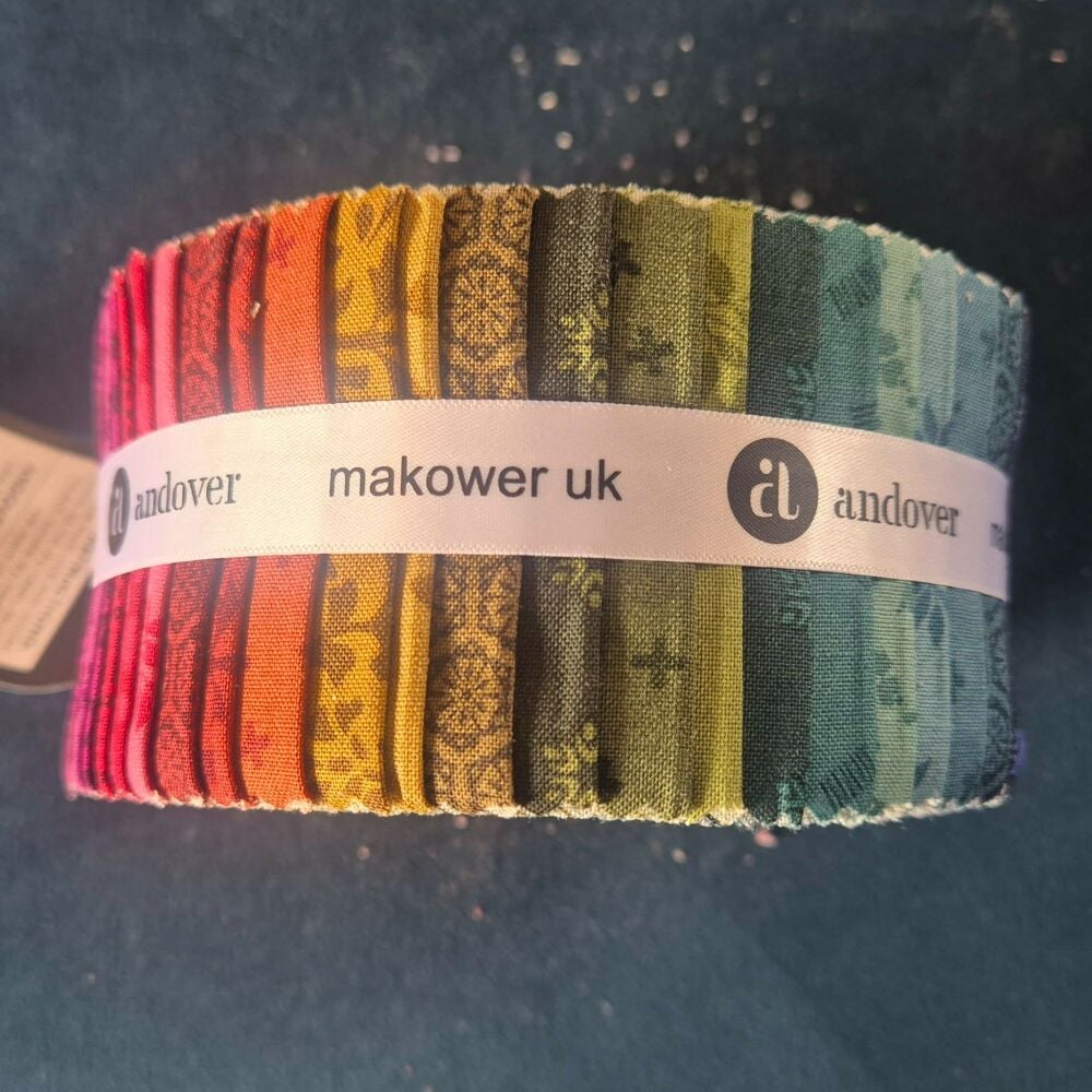 Moody Hues by Nancy Rink for Andover Fabrics Strip roll (jelly roll) was &pound;48.95 now &pound;30