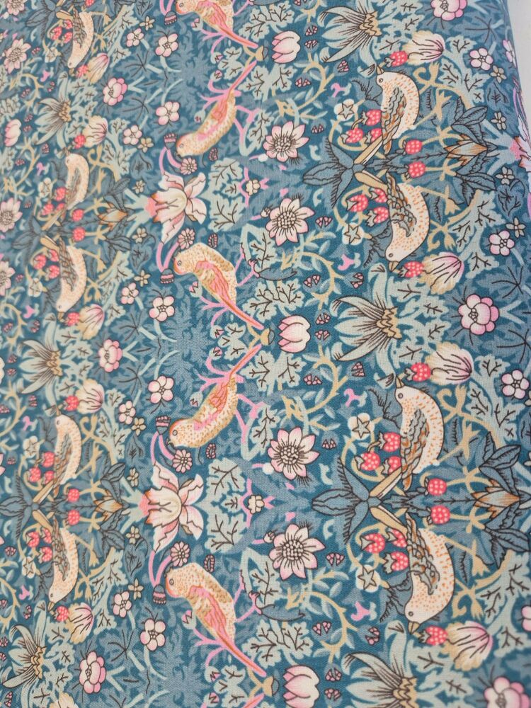 Sew Cool 60" Strawberry Thief on Teal