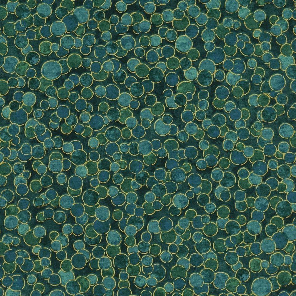 Shimmer by Deborah Edwards for Northcott Fabrics 27895M-78 Peacock