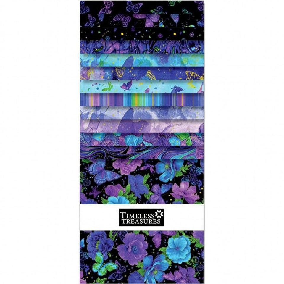 Evening Glow by Chong-a Hwang for Timeless Treasures Fabrics 10" squares (layer cake) CP10SQ42-CM