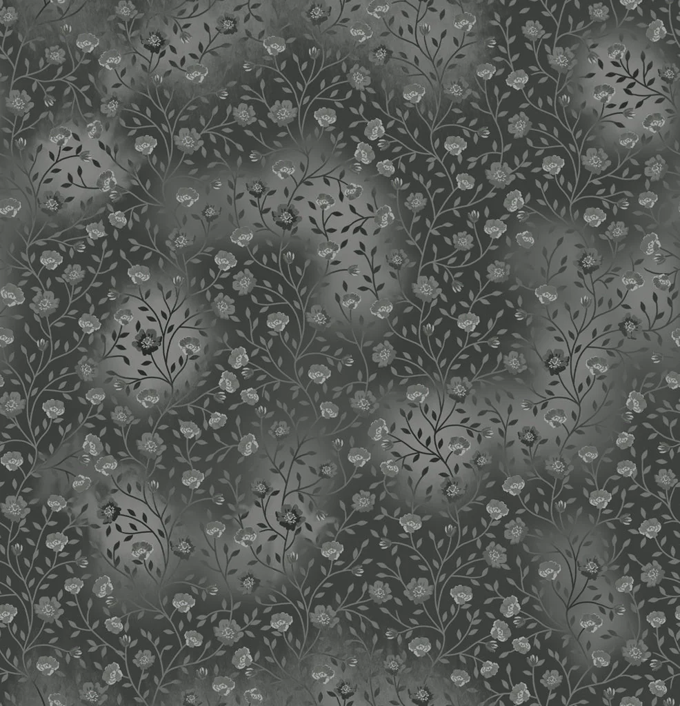 Bloom and Blend by Fin Fabrics - Dark Gray FINB&B-2