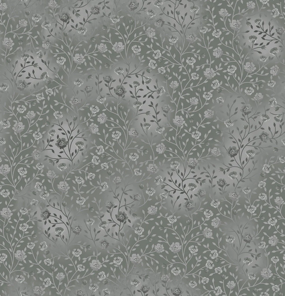 Bloom and Blend by Fin Fabrics - Gray FINB&B-3