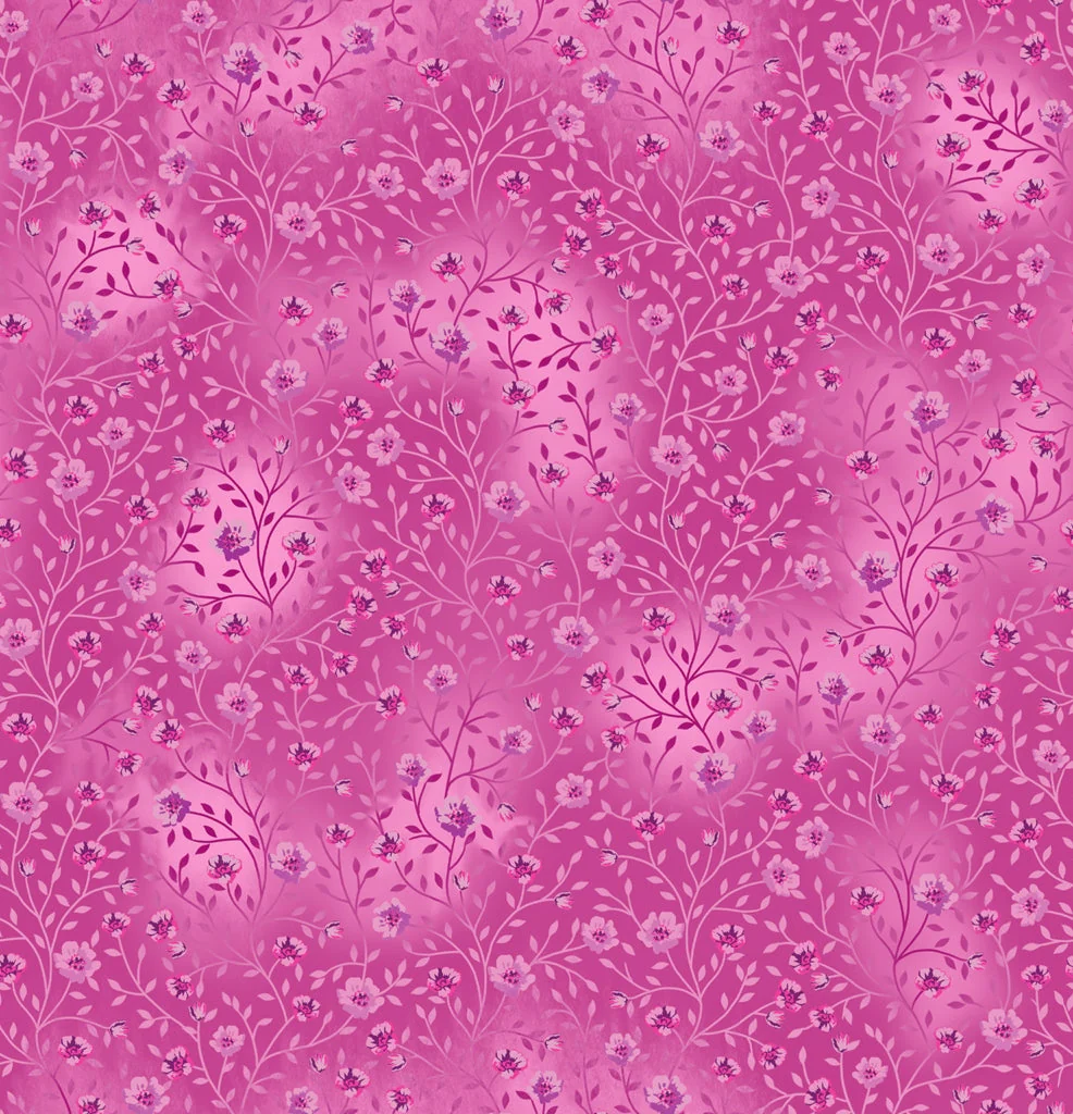 Bloom and Blend by Fin Fabrics - Magenta FINB&B-18