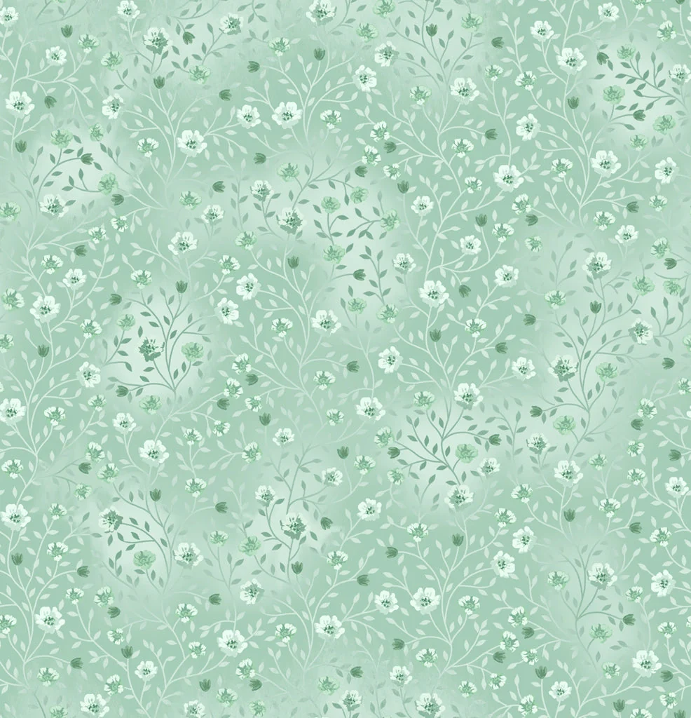 Bloom and Blend by Fin Fabrics - Mint Green FINB&B-22