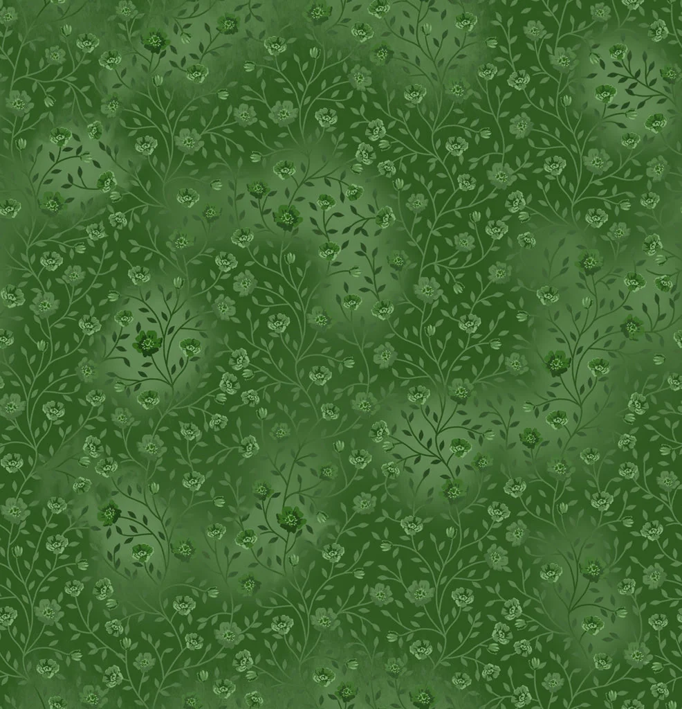 Bloom and Blend by Fin Fabrics - Olive Green FINB&B-20