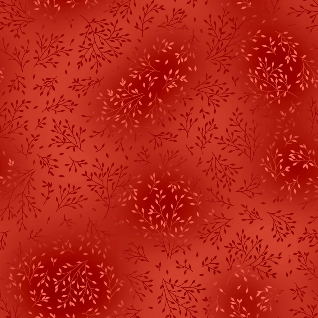 Bloom and Blend by Fin Fabrics - Red FINB&B-8
