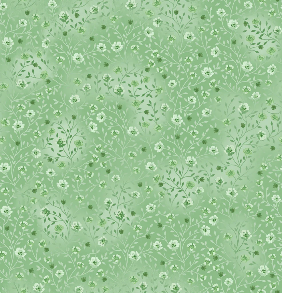 Bloom and Blend by Fin Fabrics - Seafoam Green FINB&B-23