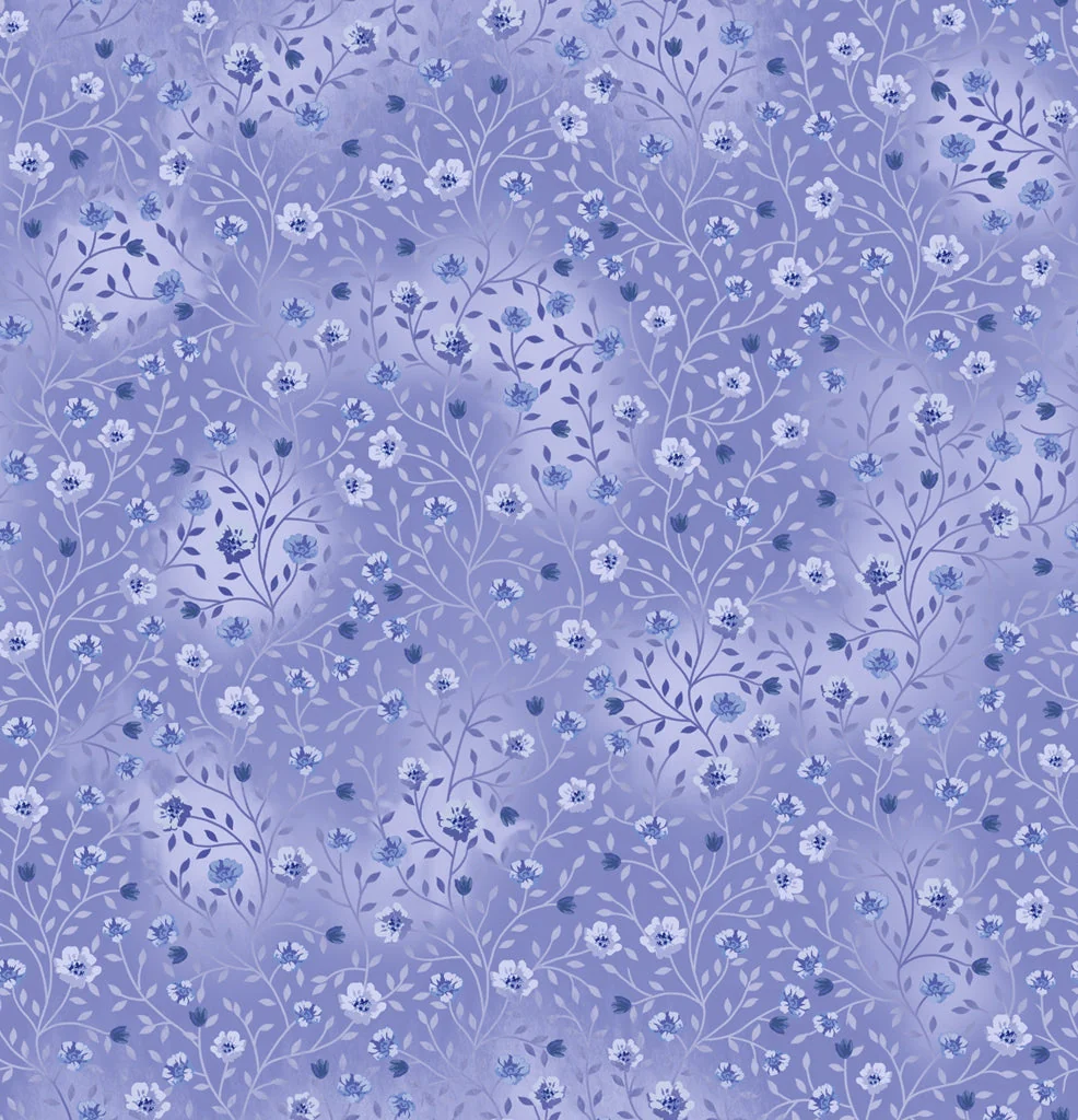 Bloom and Blend by Fin Fabrics - Sky Blue FINB&B-25