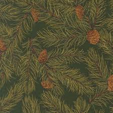 Merry Manor Metallic 2025 by Moda - 33863 13M Evergreen