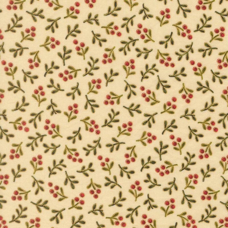 Merry Manor Metallic 2025 by Moda - 33866 11M Cream