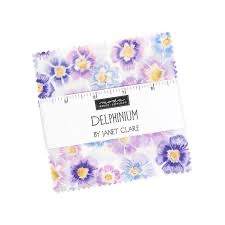 Delphinium by Janet Clare for Moda - Charm Pack