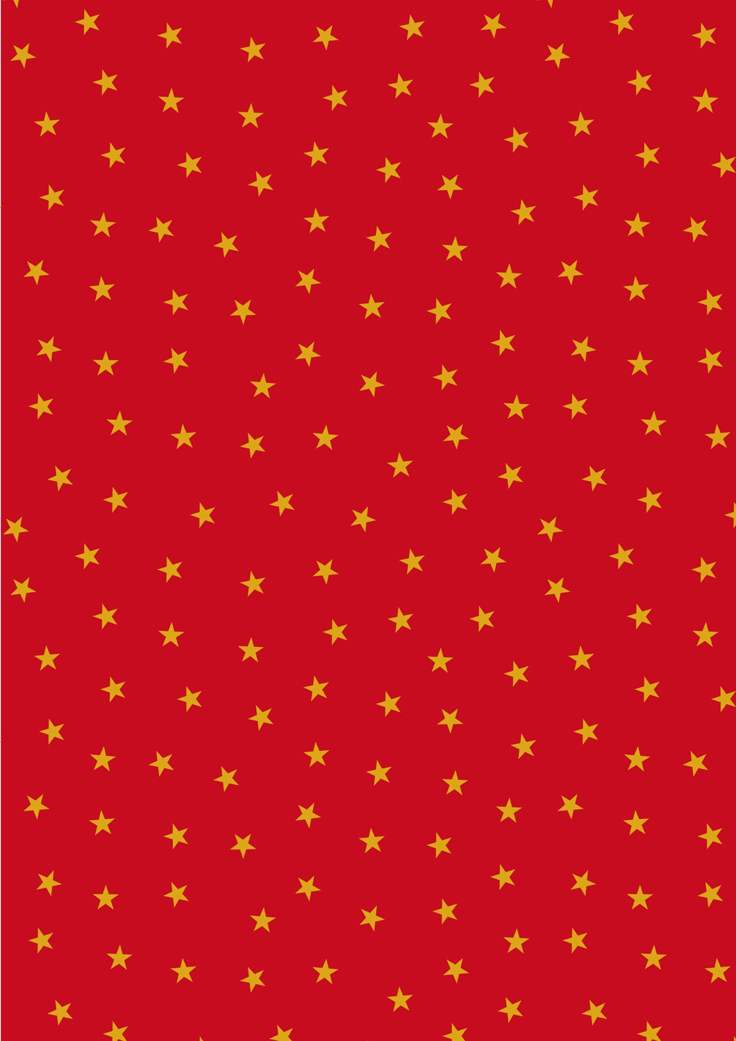 Christmas in Bluebell Wood by Lewis and Irene - Gold stars on red with gold