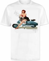 Vespa Scooter Girl T shirt