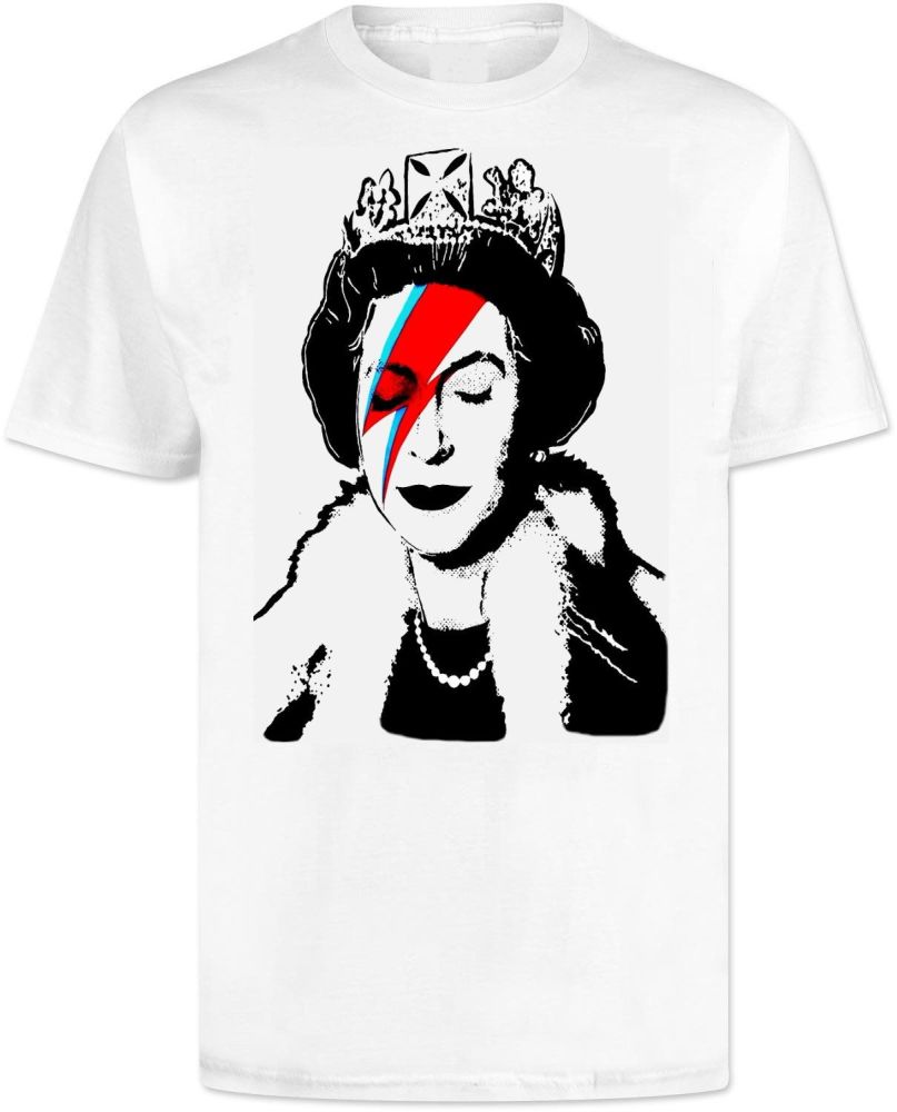 Banksy . Queen Ziggy Stardust . T Shirt