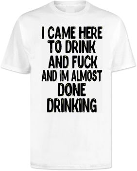 I Came Here To Drink and Fuck T Shirt