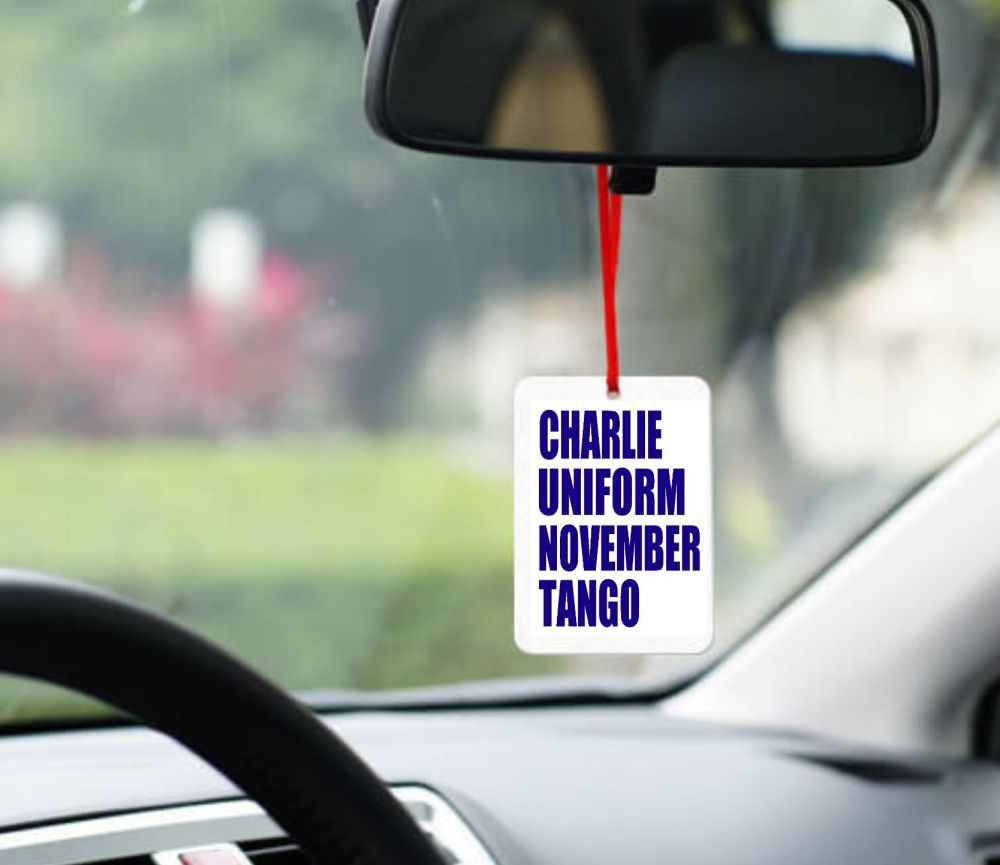 Charlie Uniform November Tango Car Smelly