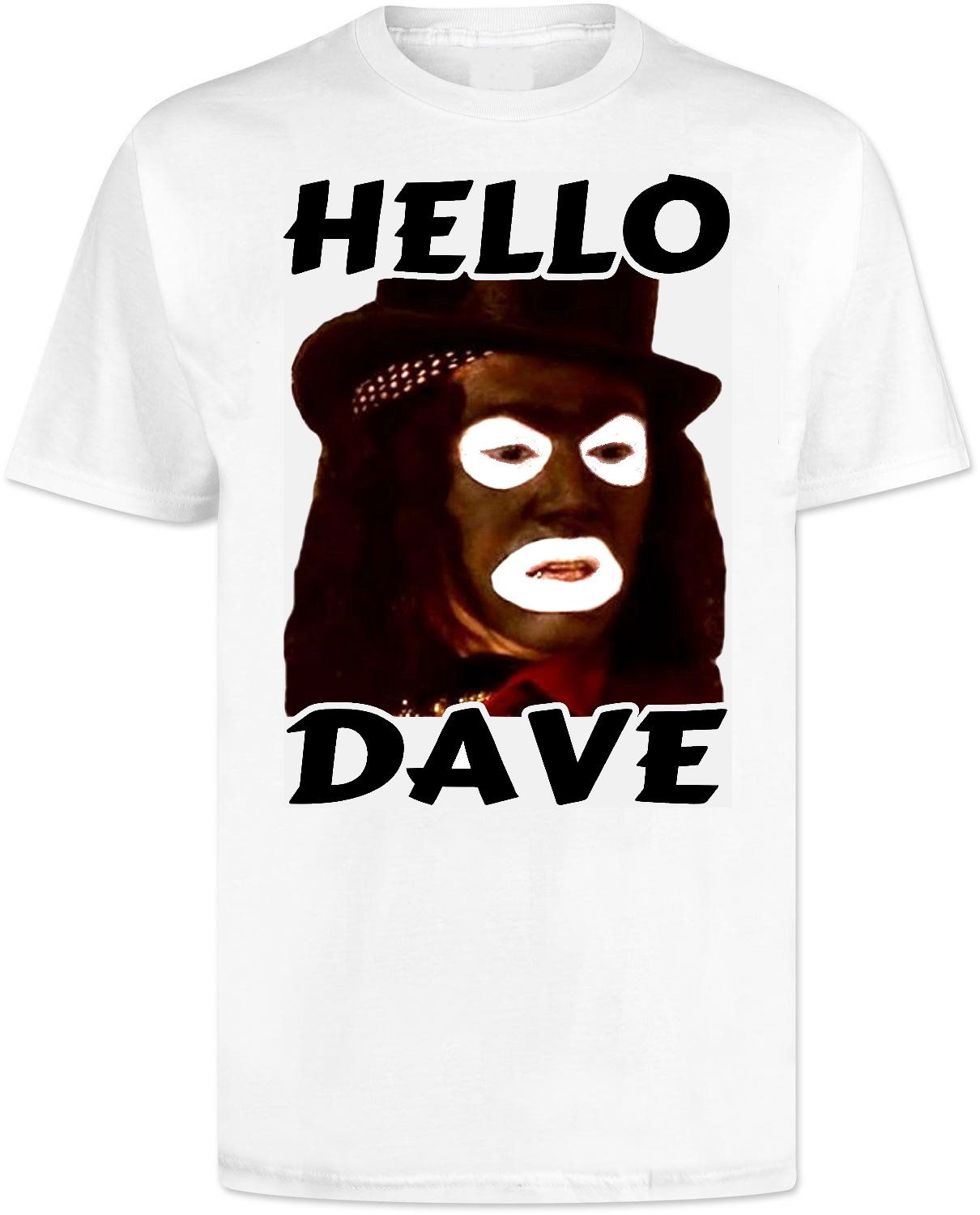 League of Gentlemen Papa Lazarou Funny Creepy Halloween Hello Dave T-Shirt 