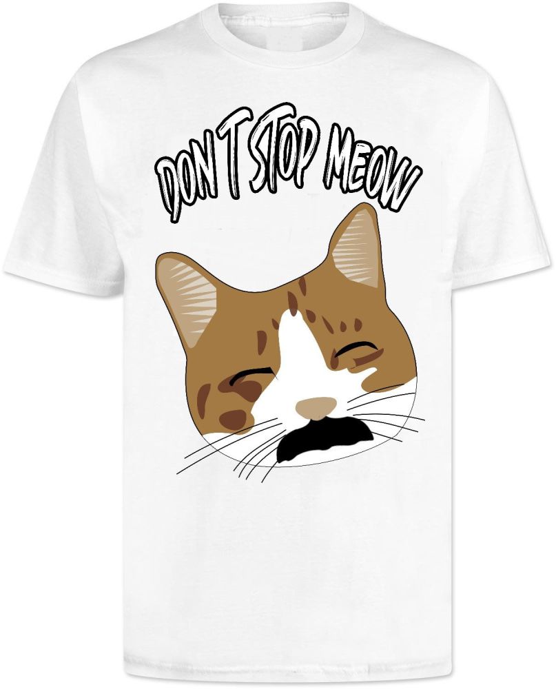 Dont Stop Meow T Shirt - Freddie Mercury