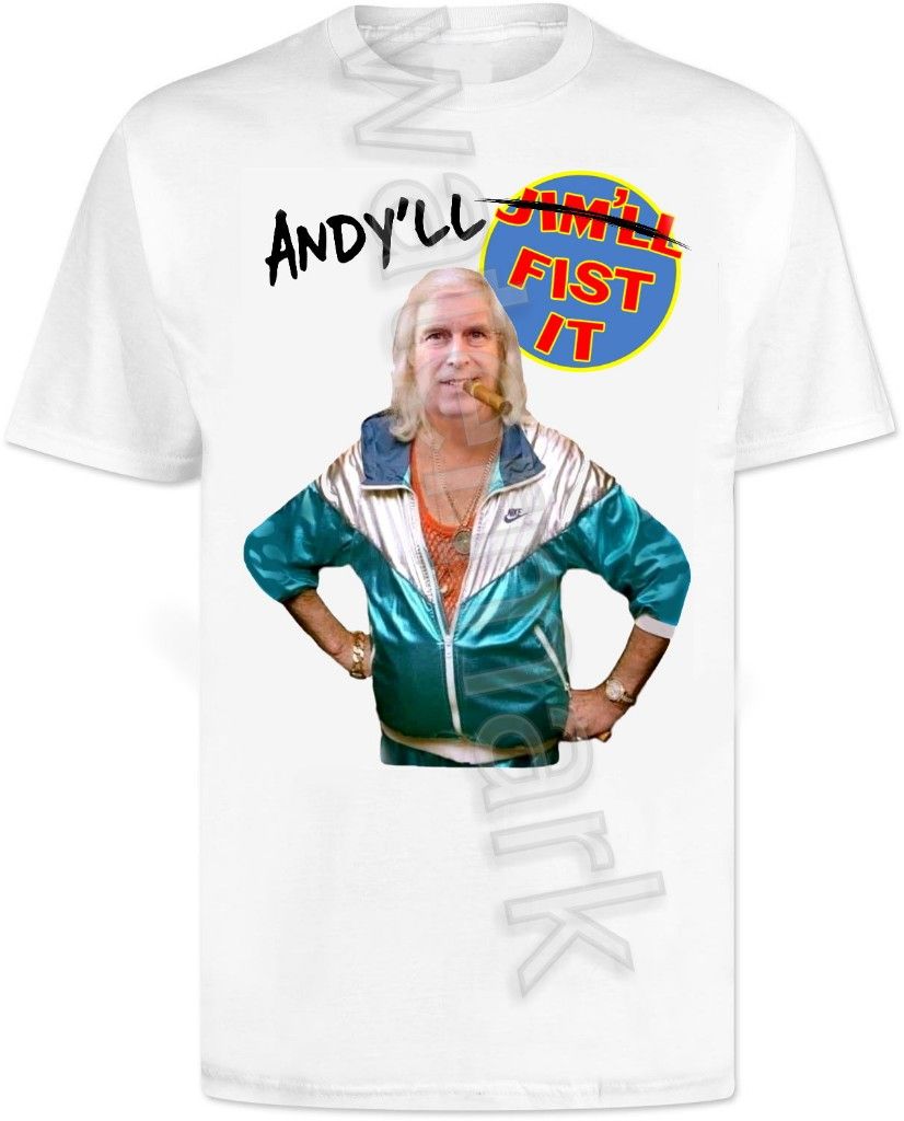 Prince Andrew Jimmy Saville T Shirt - Andy'll Fist It