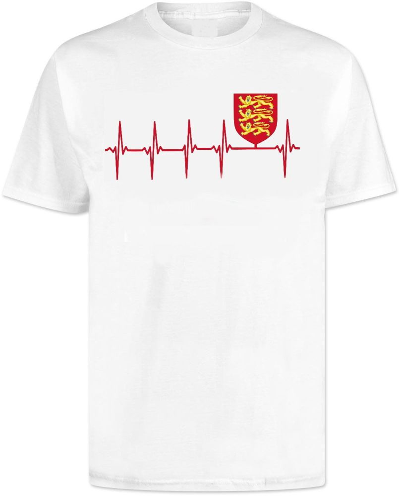 England Heartbeat Pulse T Shirt