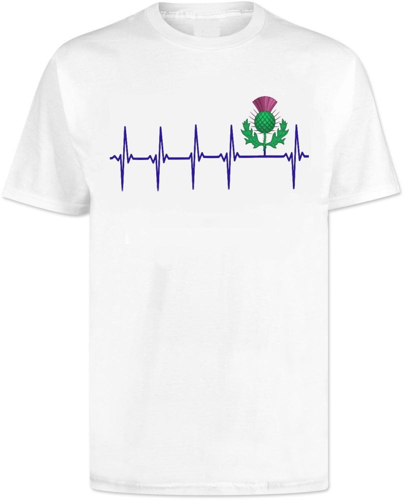 Scotland Heartbeat Pulse T Shirt