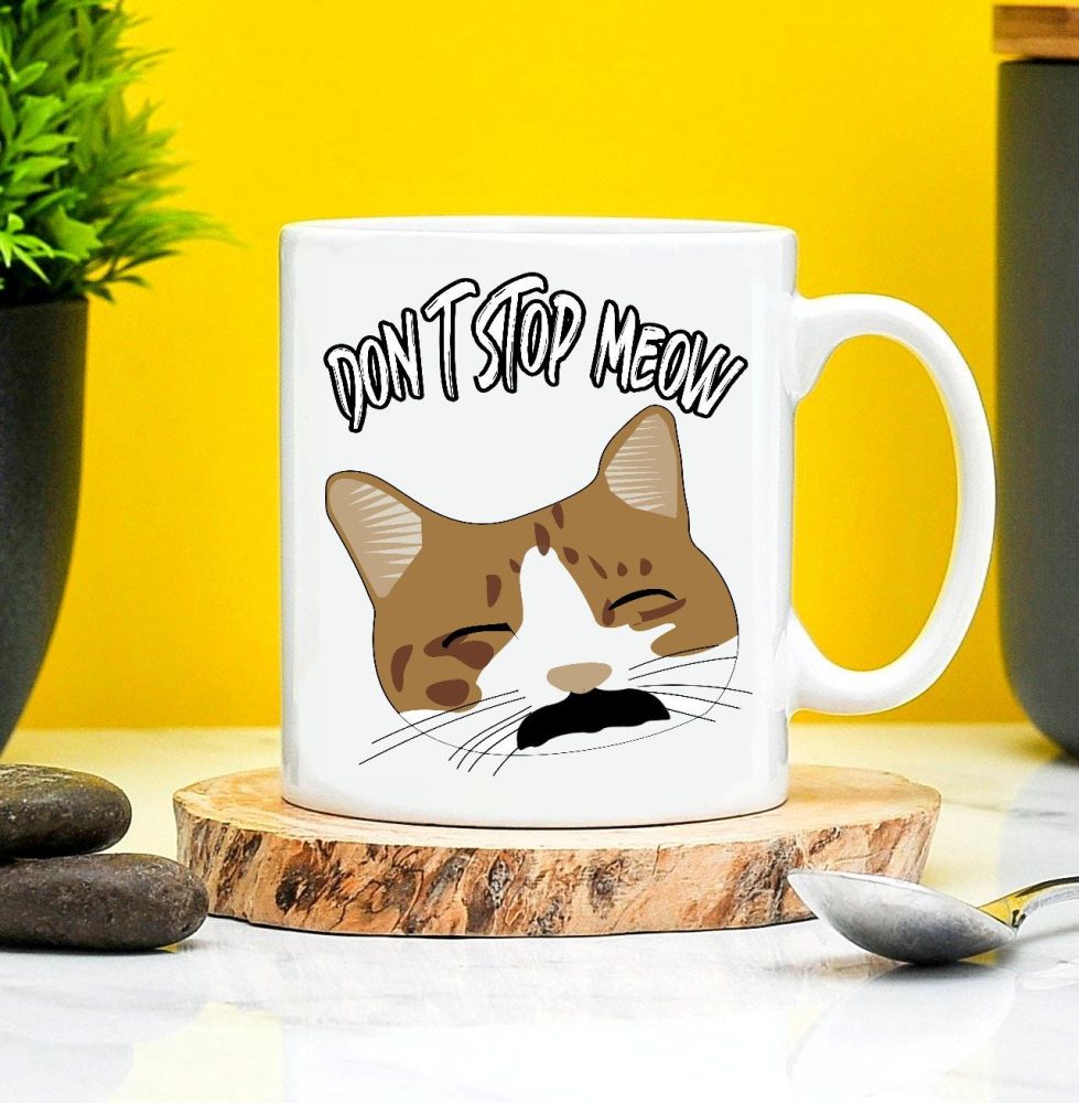 Dont Stop Meow Mug Freddie mercury