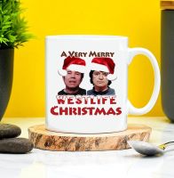 Fred Rose West Westlife Christmas Mug