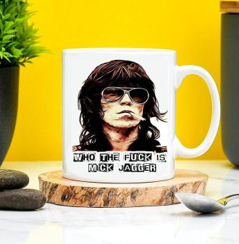 Keith Richards Mug Who The Fuck Is Mick Jagger