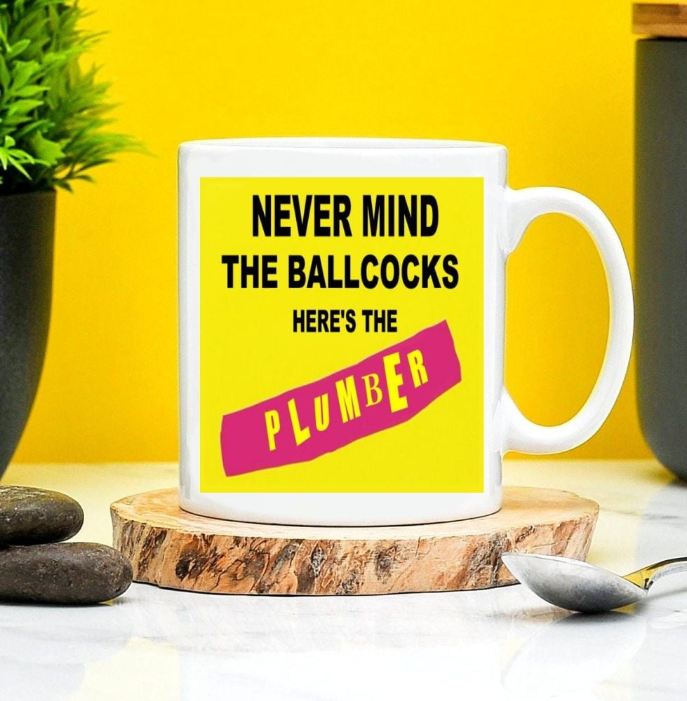 Never Mind The Ballcocks Bollocks Heres The Plumber Mug