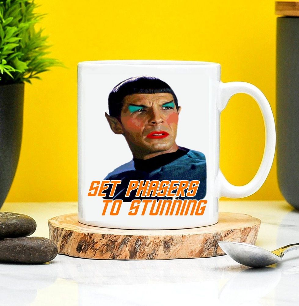 Star Trek Spock Mug Set Phasers to Stunning