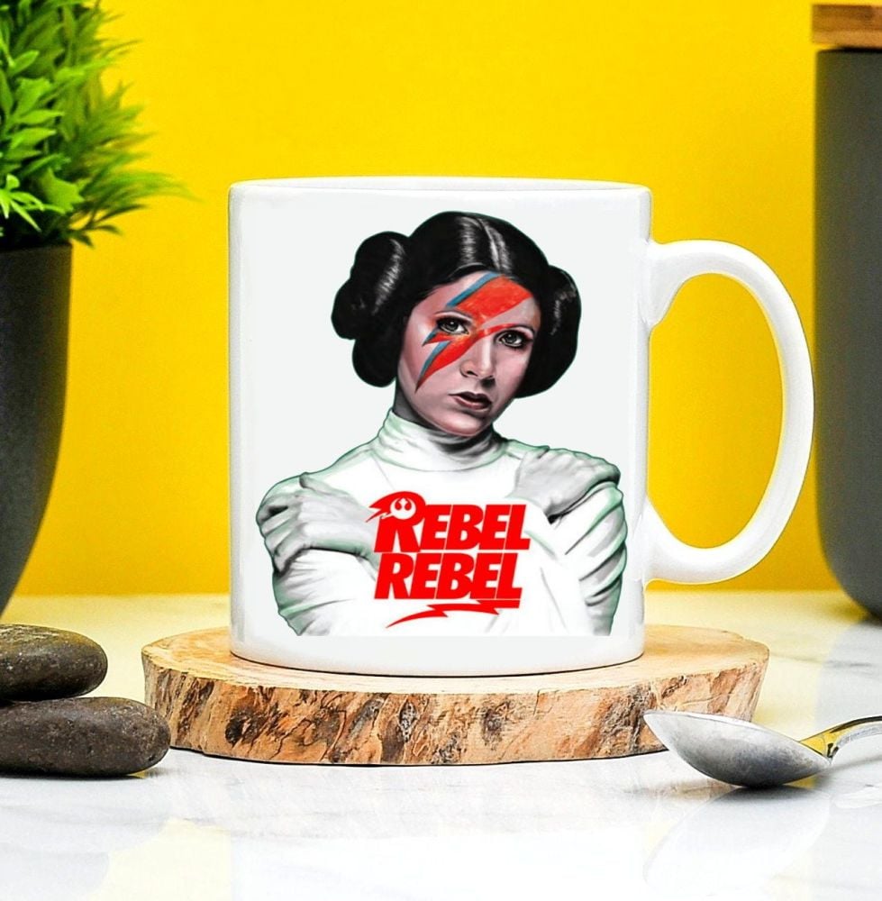 Star Wars Mug Princess Leia Ziggy Stardust Style 