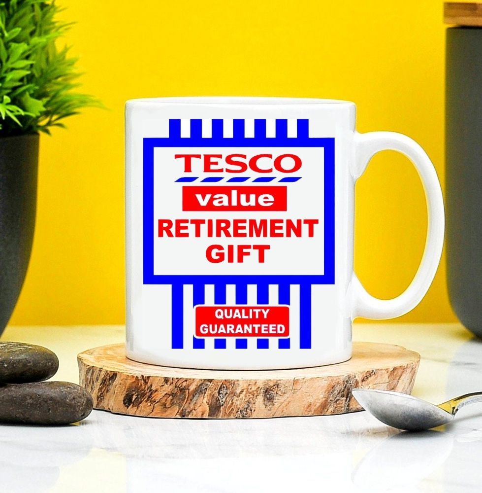 Tesco Value Retirement Gift Mug 