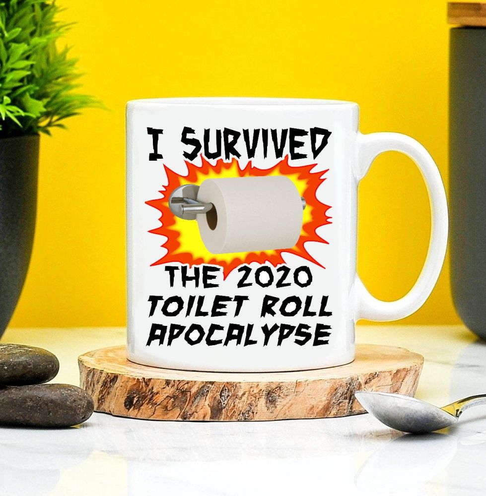 Coronavirus I Survived The 2020 Toilet Roll Apocalypse Mug
