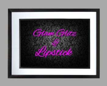 Bedroom Print Glam Glitz and Lipstick 