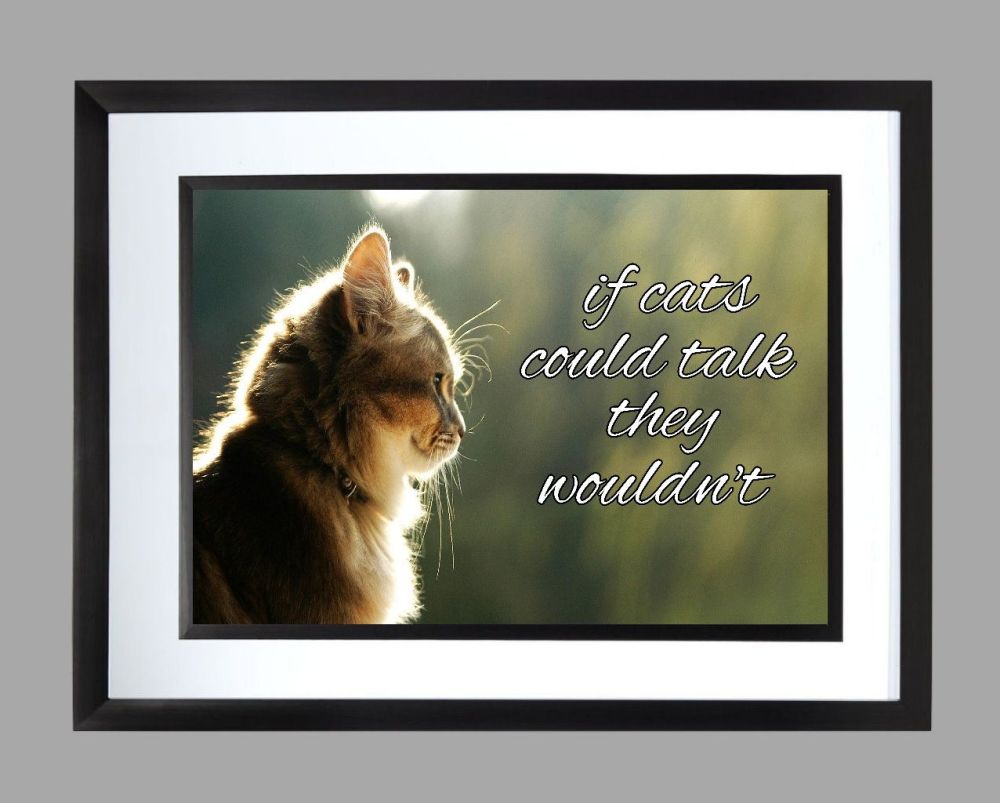 Cat Quote Poster Print