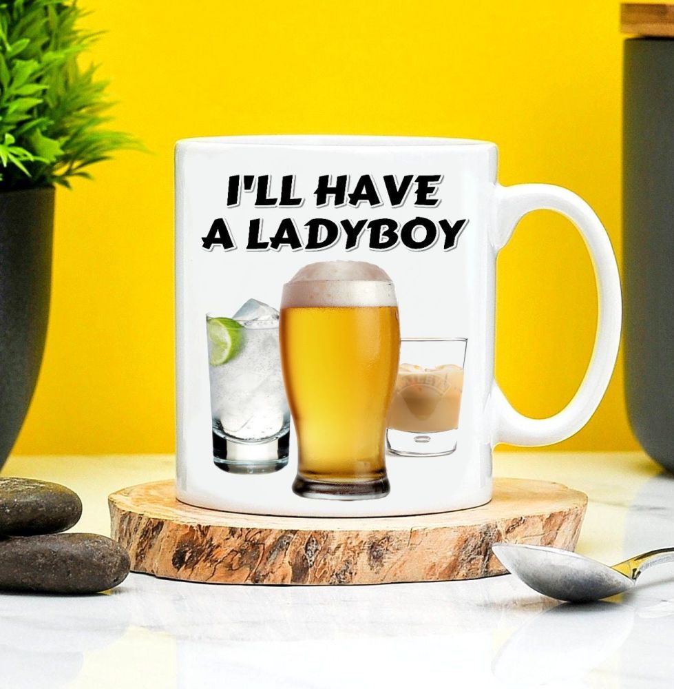 Alan Partridge Ladyboy Mug 