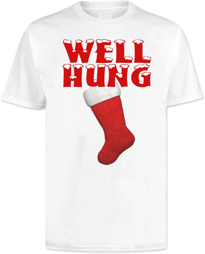 Christmas Funny Well Hung T Shirt