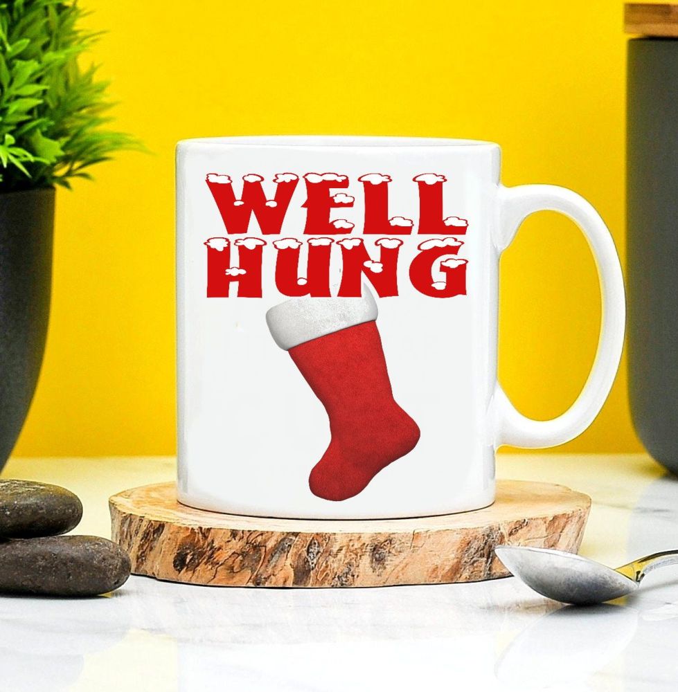 Christmas Funny Well Hung Mug