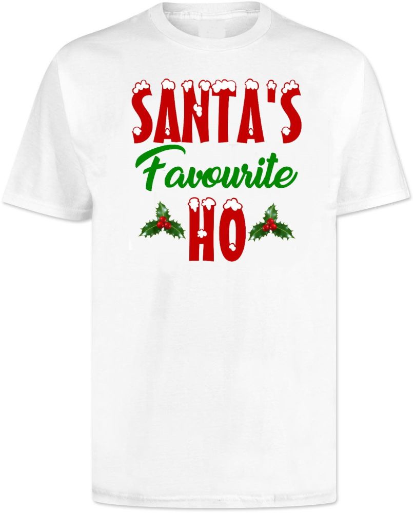 Christmas Santa's Favourite Ho Funny T Shirt
