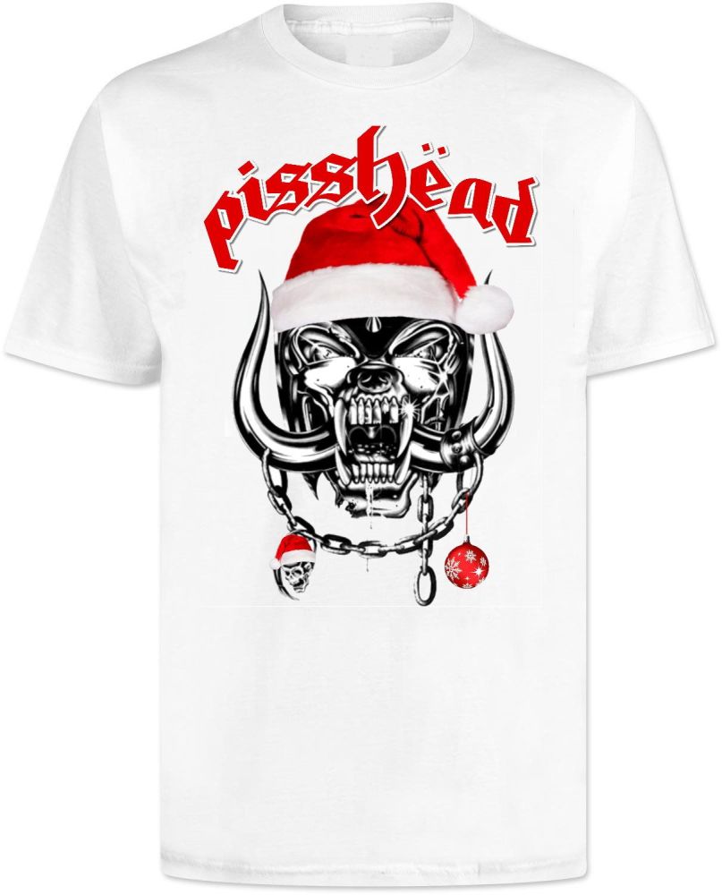 Motorhead Pisshead Christmas T Shirt