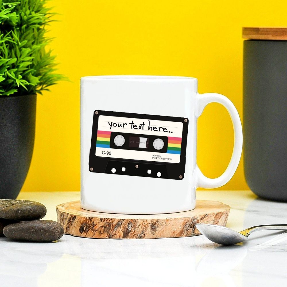 Personalised Cassette Retro Tape Mug