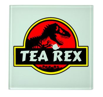 Tea Rex Jurassic Park Style Coaster