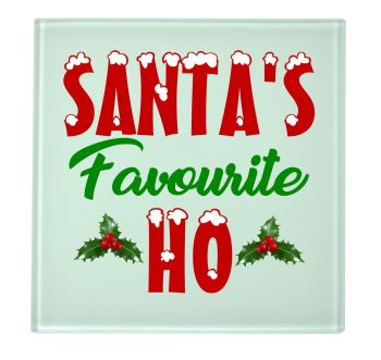 Christmas Santa's Favourite Ho Coaster