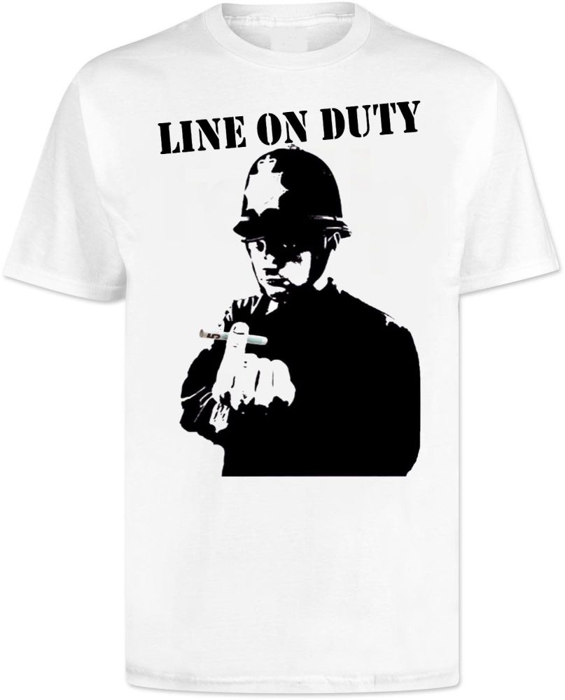 Line of Duty Cocaine Style Joke T Shirt 