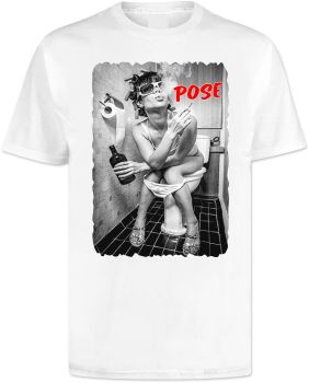 Woman on Toilet T Shirt
