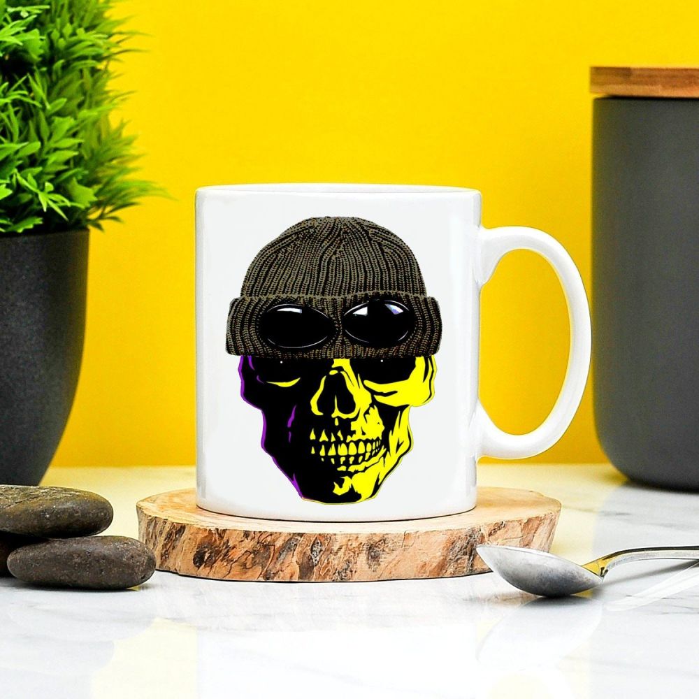 Football Casuals Skull CP Company Hat Mug