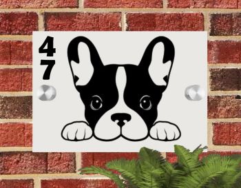 French Bulldog House Sign Plaque