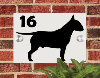 English Bull Terrier House Sign Plaque