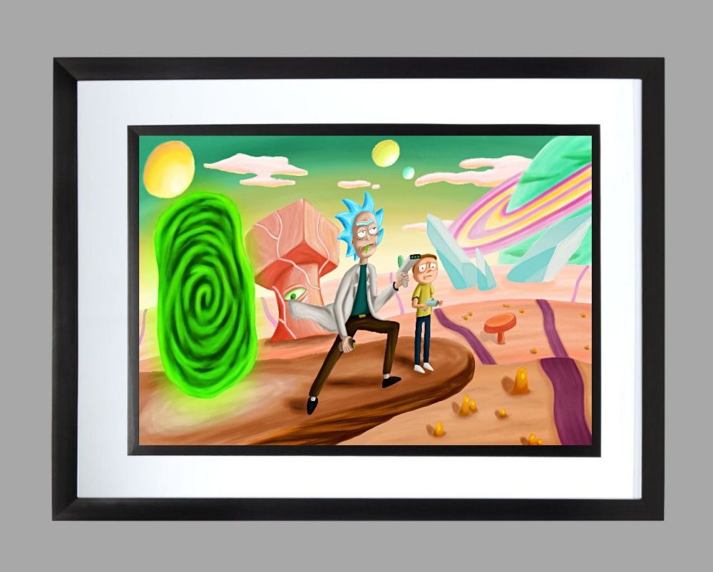 Rick and Morty Mini Poster Print Art