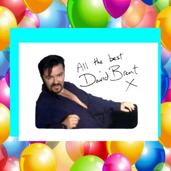 David Brent The Office Birthday Card